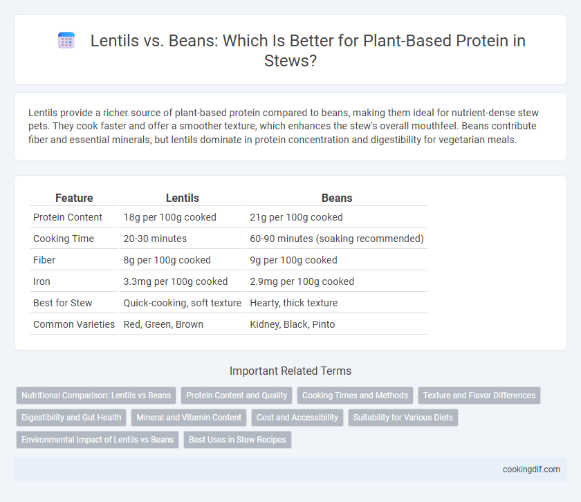Lentils vs. Beans: Which Is Better for Plant-Based Protein in Stews?