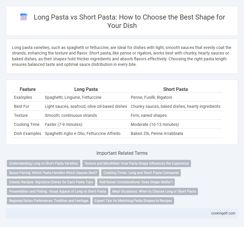 Long Pasta vs Short Pasta: How to Choose the Best Shape for Your Dish