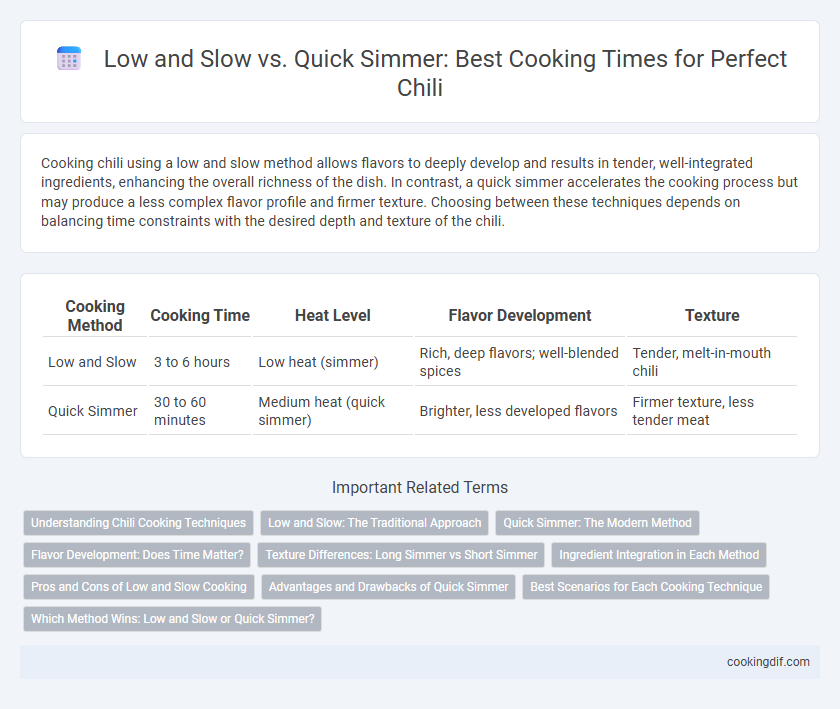 Low and Slow vs. Quick Simmer: Best Cooking Times for Perfect Chili