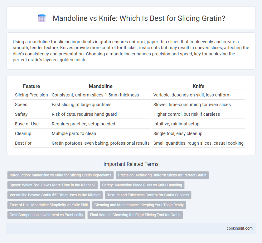 Mandoline vs Knife: Which Is Best for Slicing Gratin?