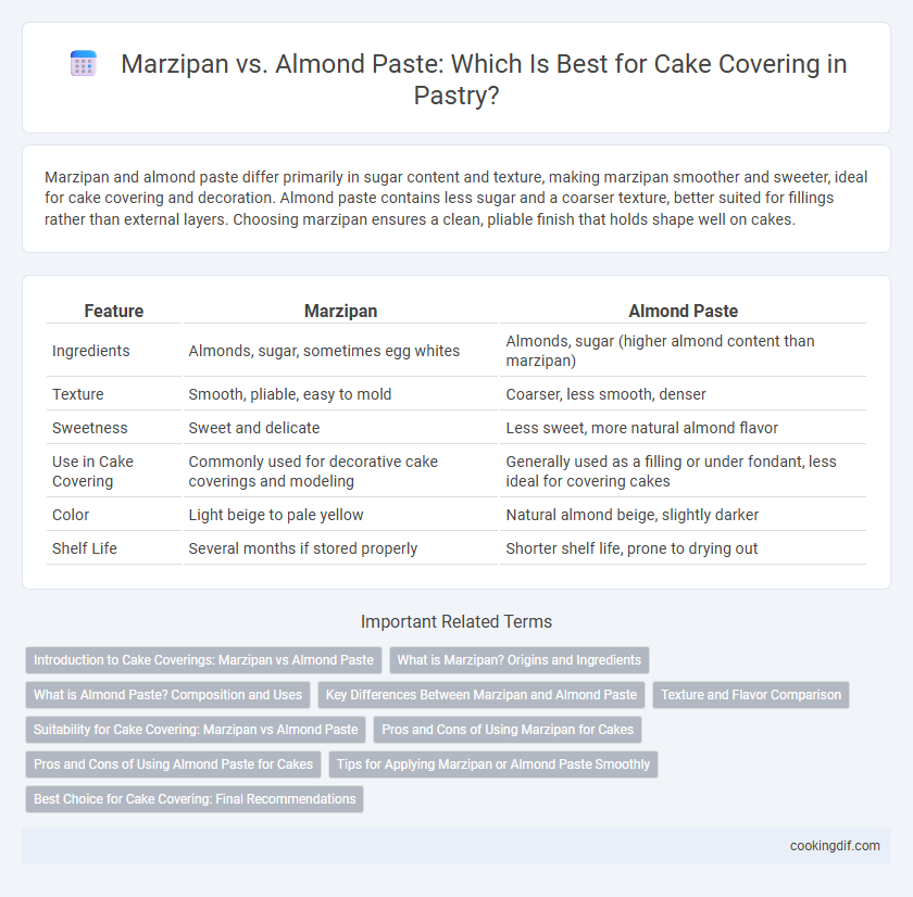 Marzipan vs. Almond Paste: Which Is Best for Cake Covering in Pastry?