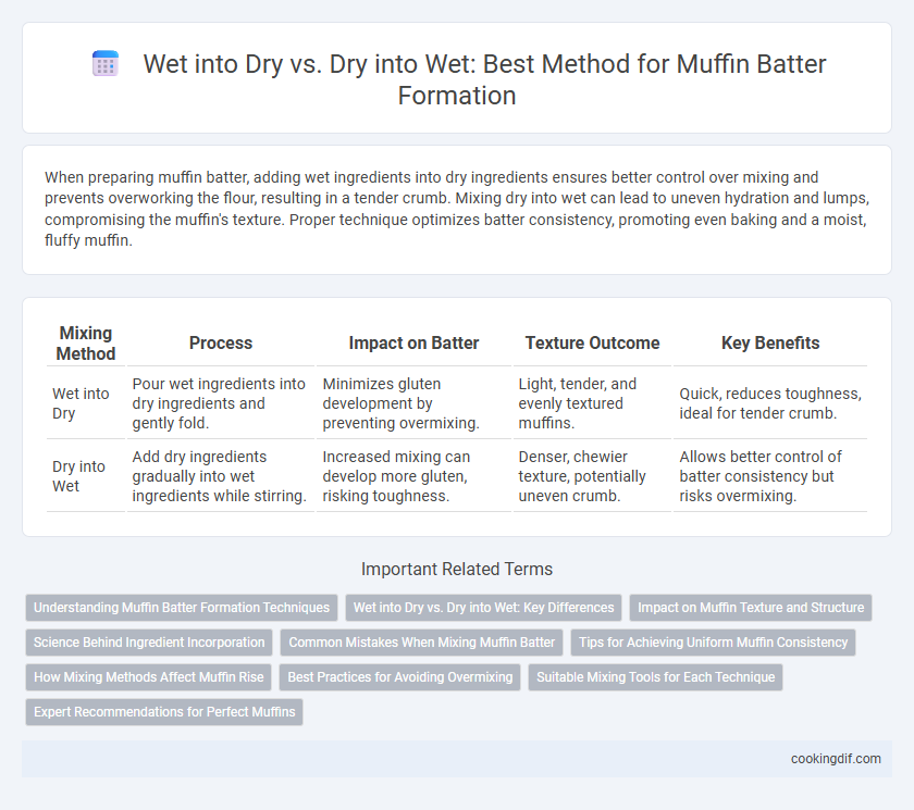 Wet into Dry vs. Dry into Wet: Best Method for Muffin Batter Formation