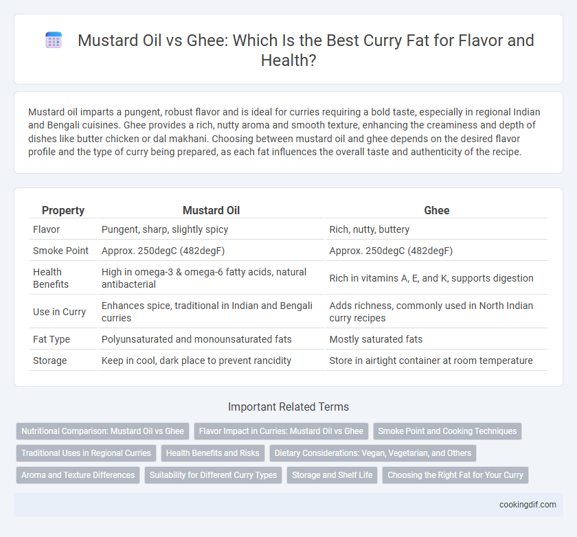 Mustard Oil vs Ghee: Which Is the Best Curry Fat for Flavor and Health?
