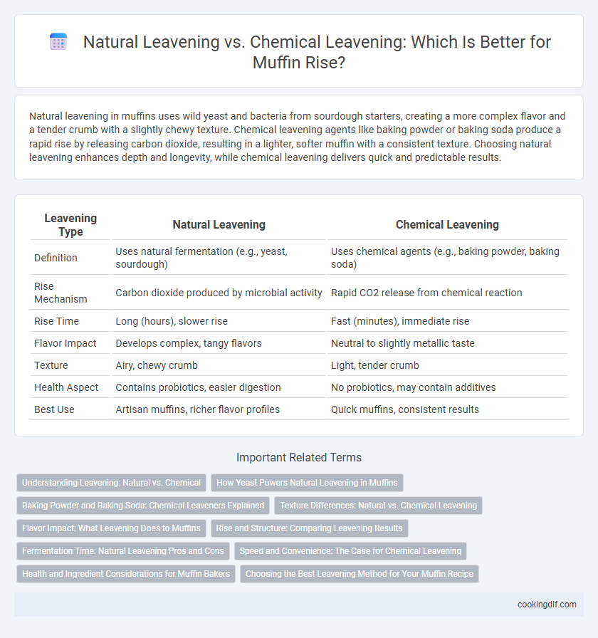 Natural Leavening vs. Chemical Leavening: Which Is Better for Muffin Rise?