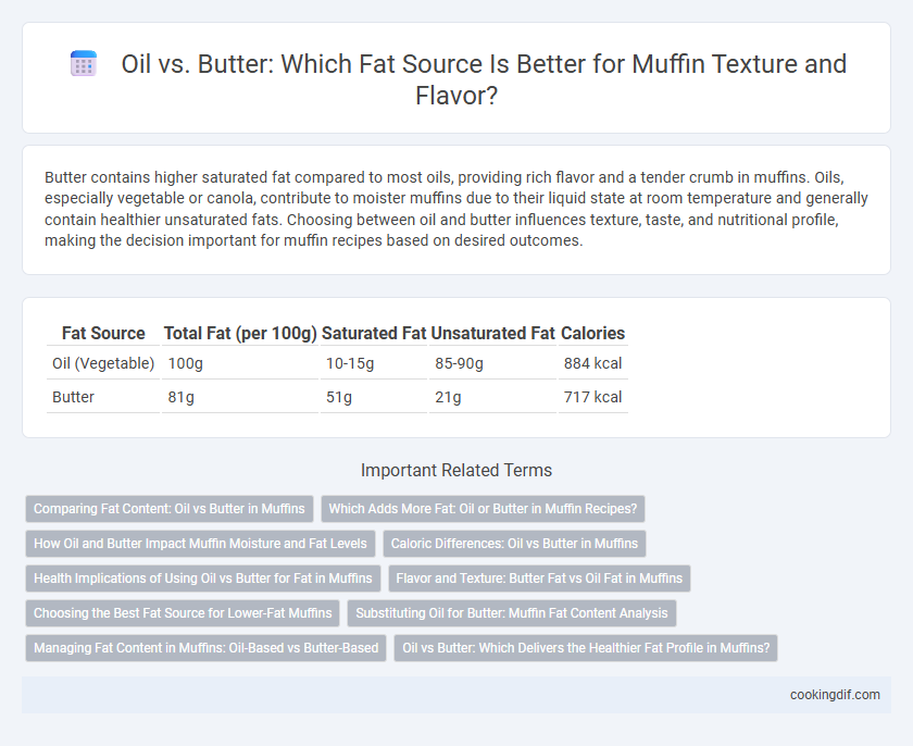 Oil vs. Butter: Which Fat Source Is Better for Muffin Texture and Flavor?