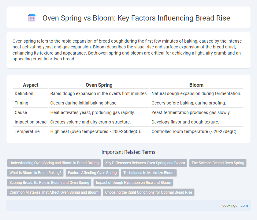 Oven Spring vs Bloom: Key Factors Influencing Bread Rise