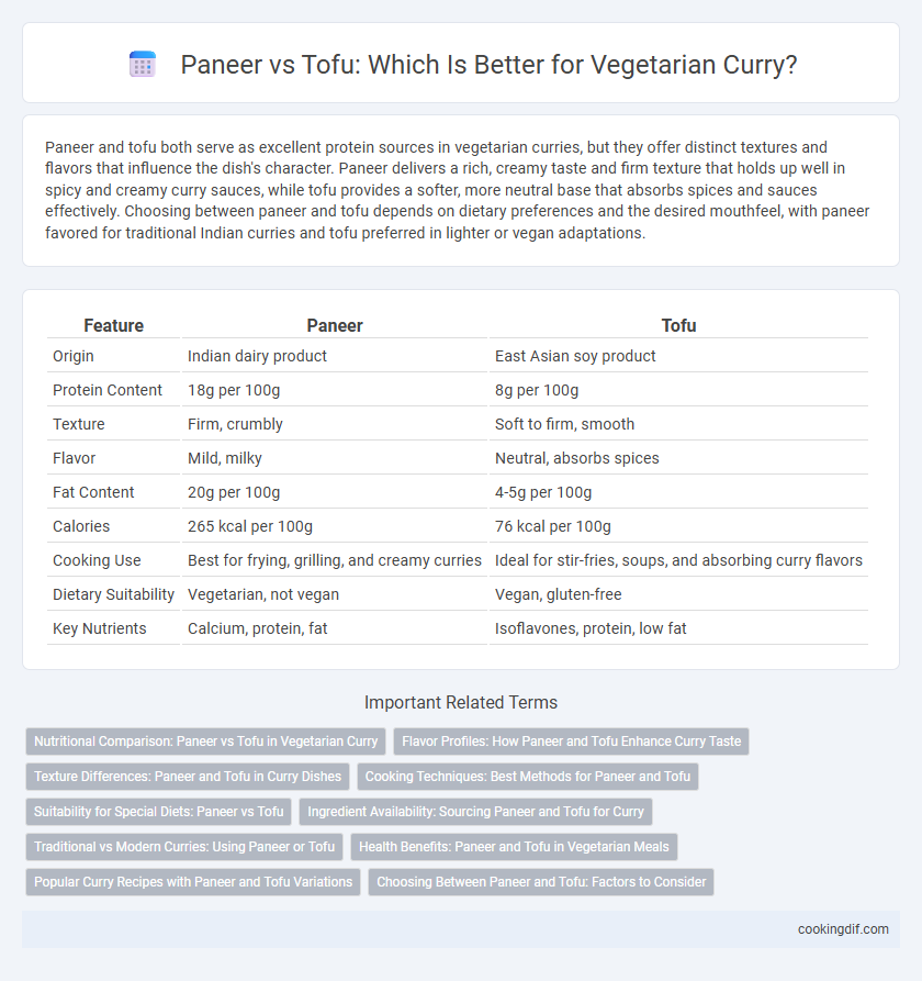 Paneer vs Tofu: Which Is Better for Vegetarian Curry?