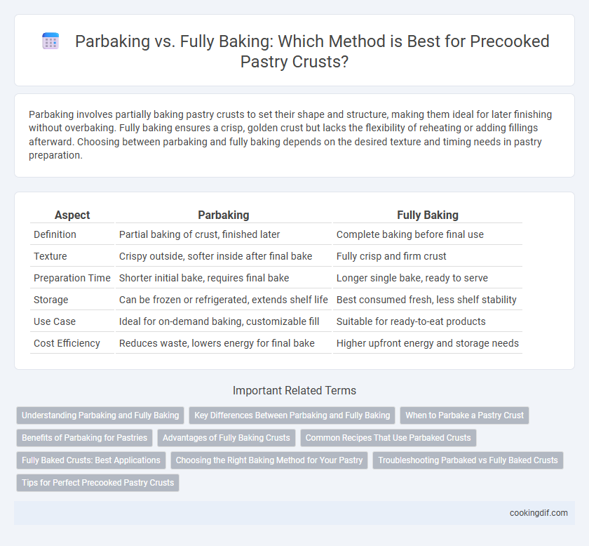 Parbaking vs. Fully Baking: Which Method is Best for Precooked Pastry Crusts?