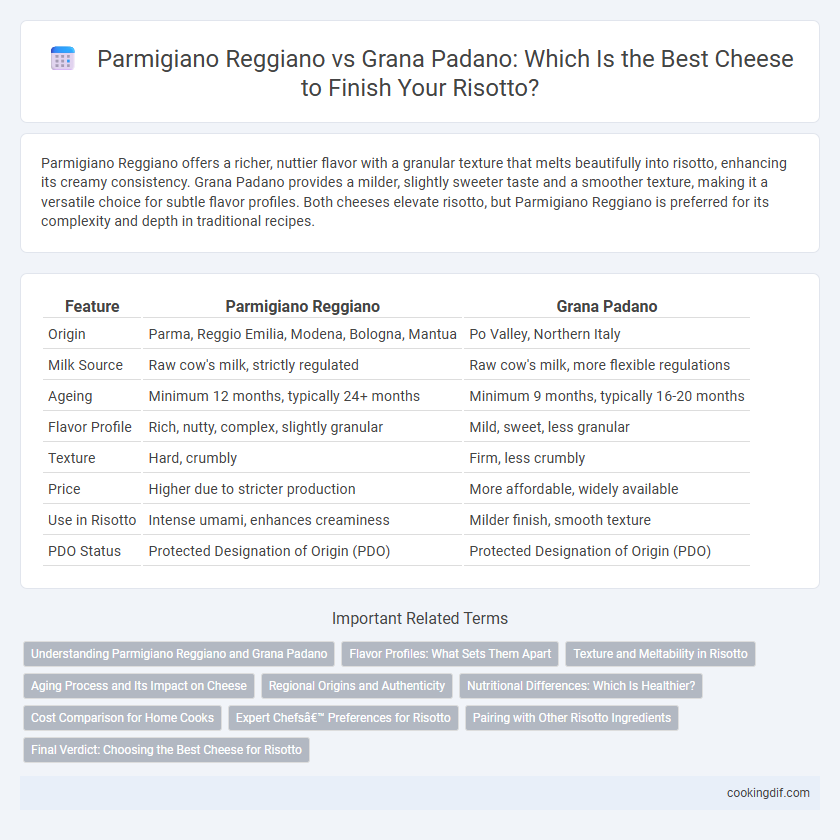 Parmigiano Reggiano vs Grana Padano: Which Is the Best Cheese to Finish Your Risotto?
