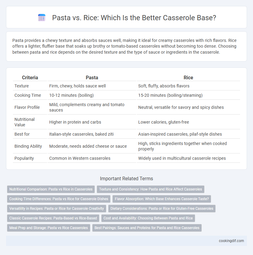 Pasta vs. Rice: Which Is the Better Casserole Base?