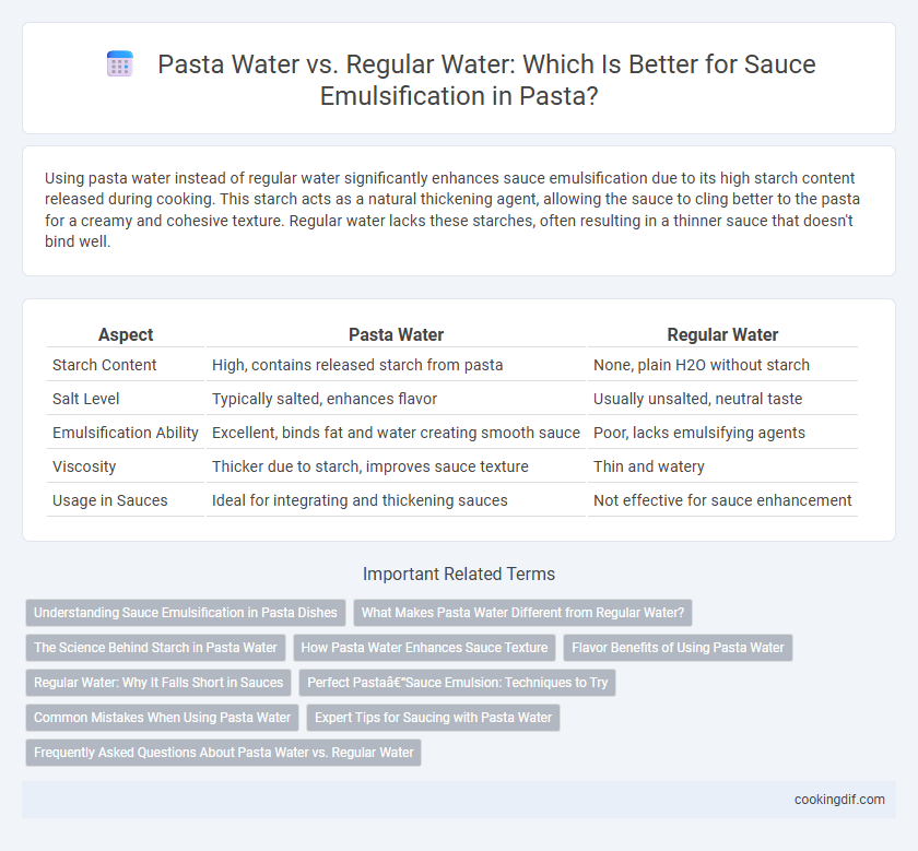 Pasta Water vs. Regular Water: Which Is Better for Sauce Emulsification in Pasta?