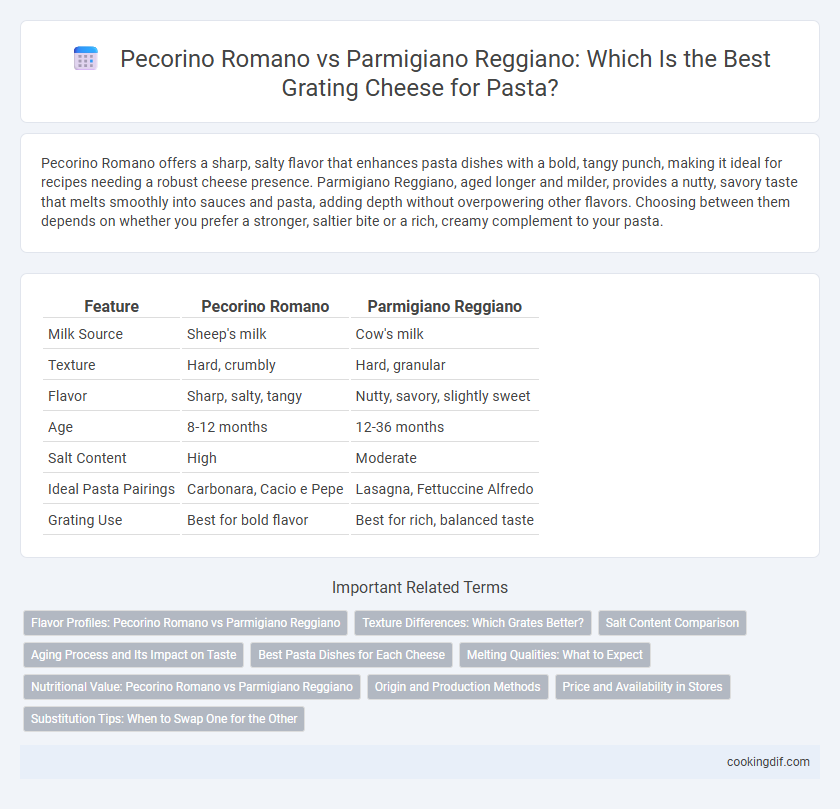 Pecorino Romano vs Parmigiano Reggiano: Which Is the Best Grating Cheese for Pasta?
