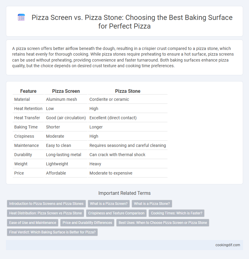 Pizza Screen vs. Pizza Stone: Choosing the Best Baking Surface for Perfect Pizza
