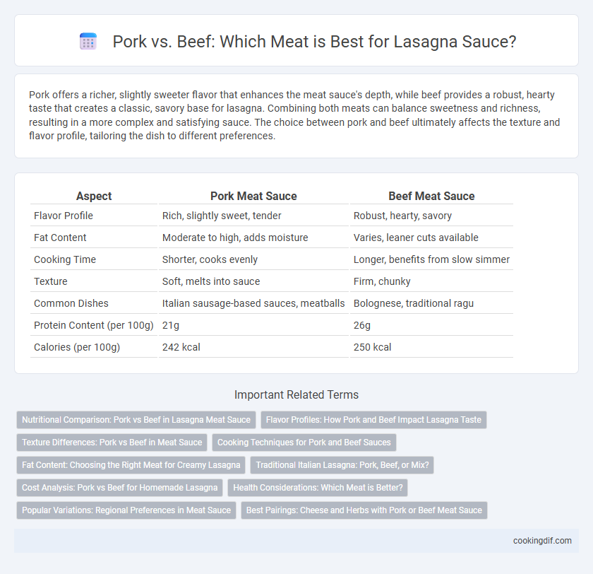 Pork vs. Beef: Which Meat is Best for Lasagna Sauce?