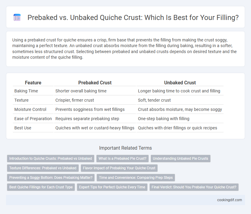 Prebaked vs. Unbaked Quiche Crust: Which Is Best for Your Filling?