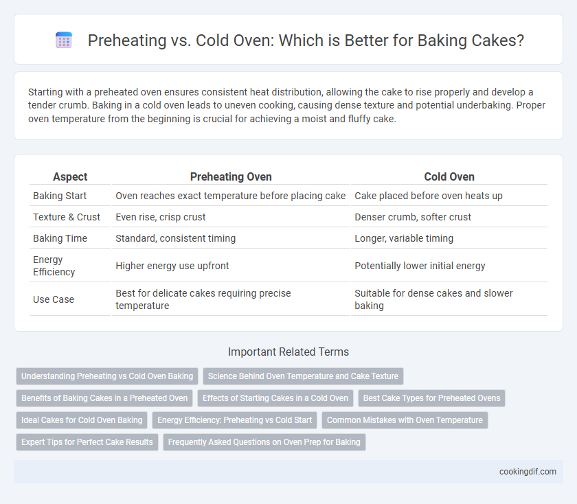 Preheating vs. Cold Oven: Which is Better for Baking Cakes?