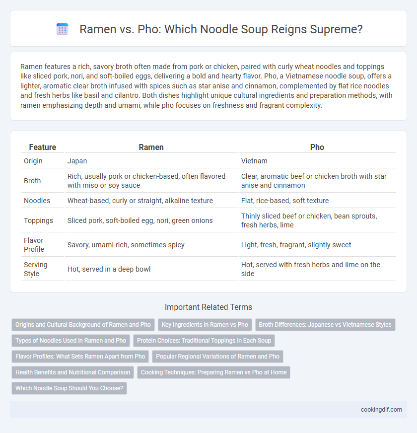 Ramen vs. Pho: Which Noodle Soup Reigns Supreme?