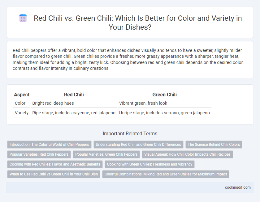 Red Chili vs. Green Chili: Which Is Better for Color and Variety in Your Dishes?