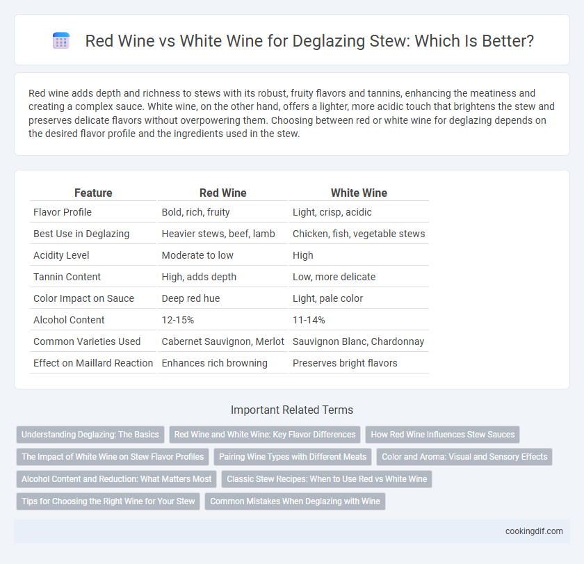 Red Wine vs White Wine for Deglazing Stew: Which Is Better?