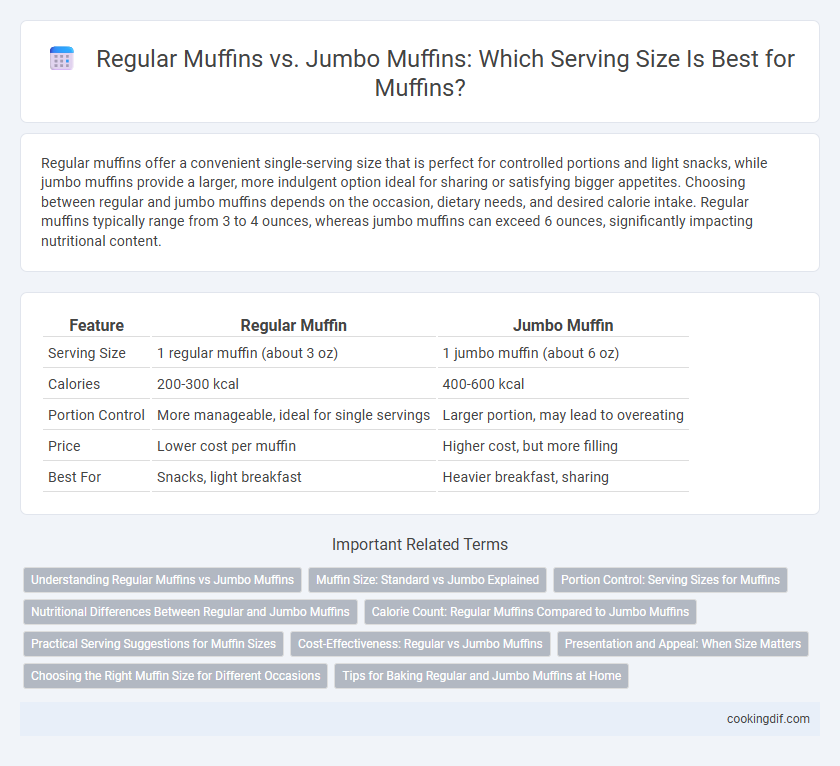 Regular Muffins vs. Jumbo Muffins: Which Serving Size Is Best for Muffins?
