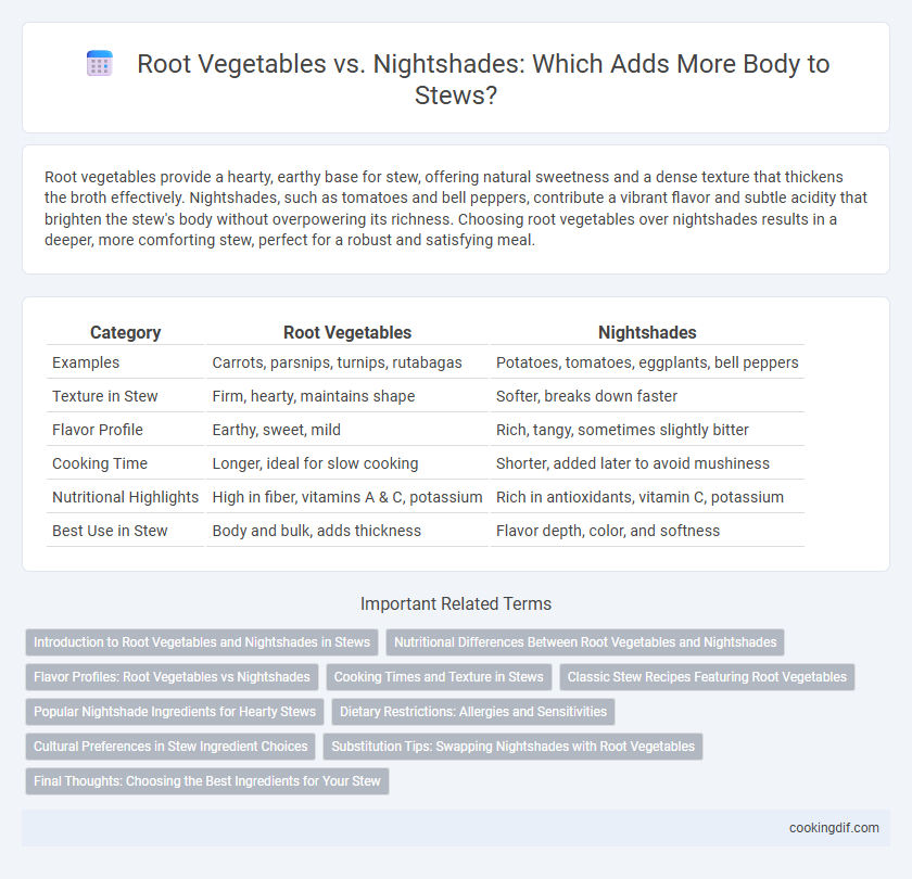 Root Vegetables vs. Nightshades: Which Adds More Body to Stews?