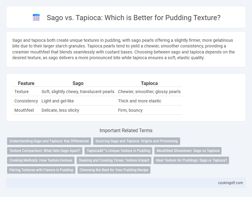 Sago vs. Tapioca: Which is Better for Pudding Texture?
