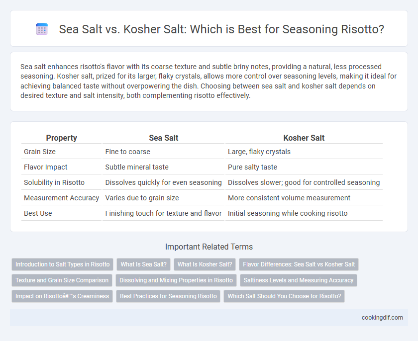Sea Salt vs. Kosher Salt: Which is Best for Seasoning Risotto?