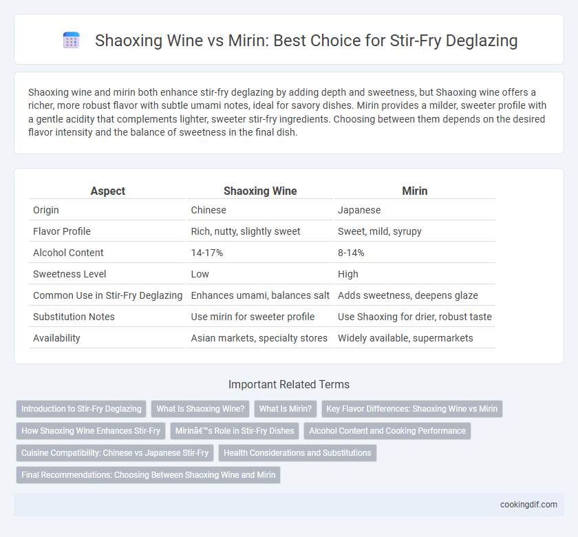 Shaoxing Wine vs Mirin: Best Choice for Stir-Fry Deglazing