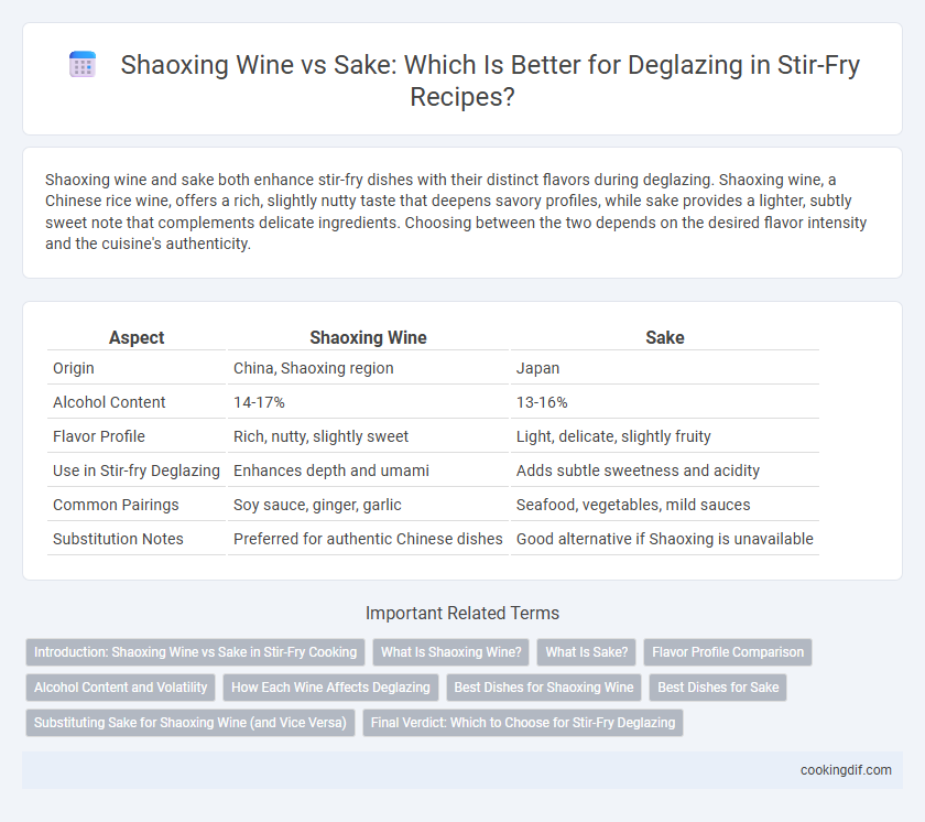 Shaoxing Wine vs Sake: Which Is Better for Deglazing in Stir-Fry Recipes?