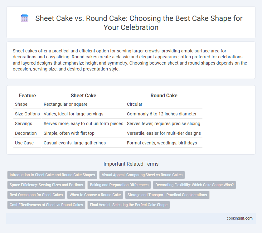 Sheet Cake vs. Round Cake: Choosing the Best Cake Shape for Your Celebration