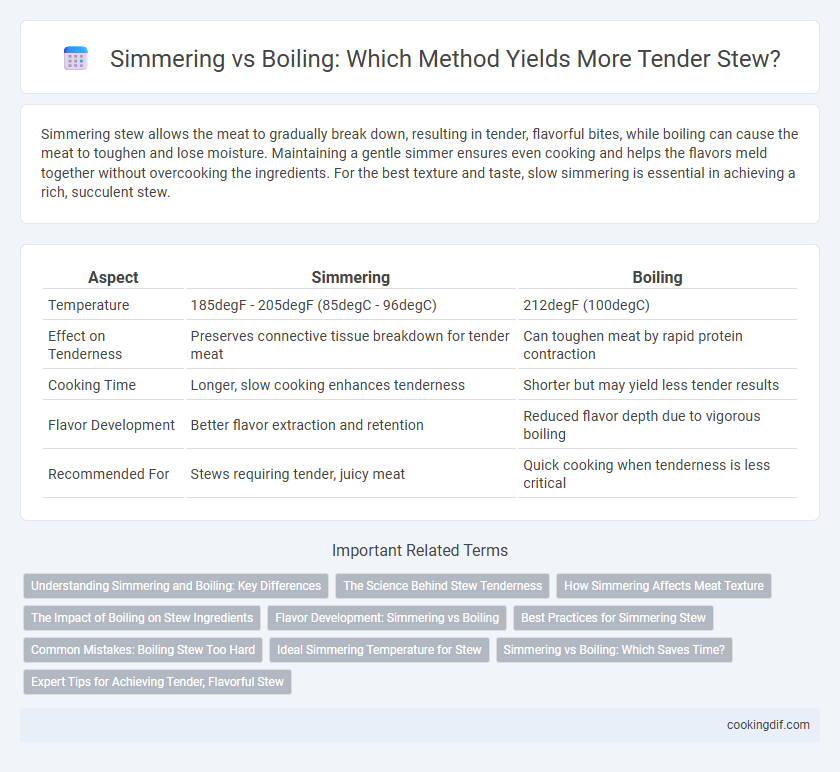 Simmering vs Boiling: Which Method Yields More Tender Stew?