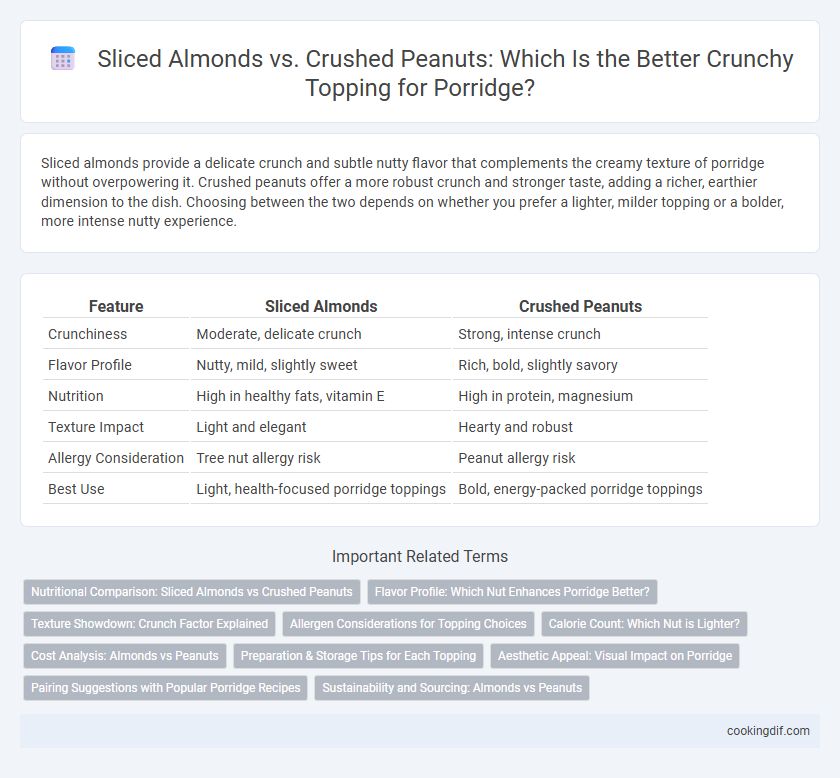 Sliced Almonds vs. Crushed Peanuts: Which Is the Better Crunchy Topping for Porridge?