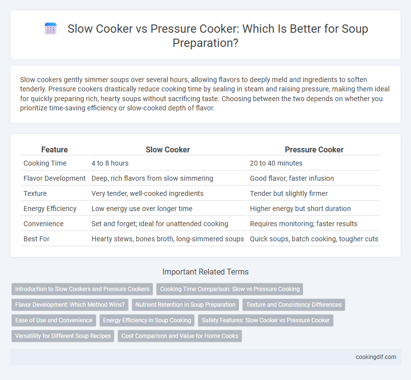 Slow Cooker vs Pressure Cooker: Which Is Better for Soup Preparation?
