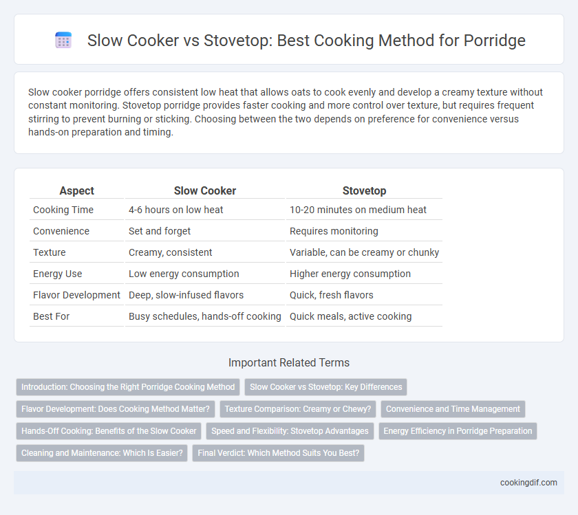 Slow Cooker vs Stovetop: Best Cooking Method for Porridge