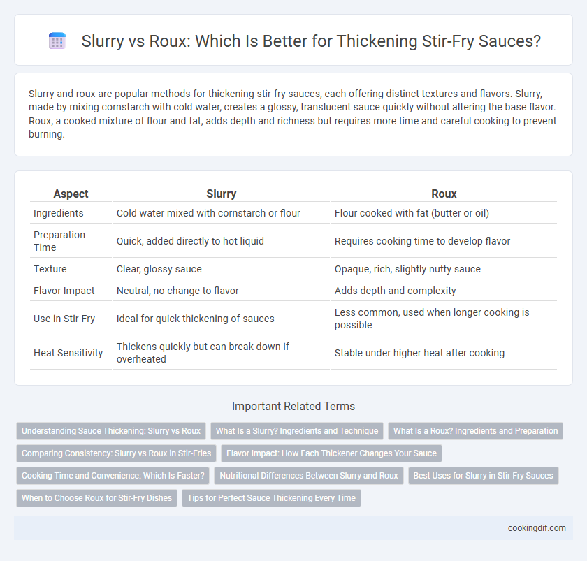 Slurry vs Roux: Which Is Better for Thickening Stir-Fry Sauces?