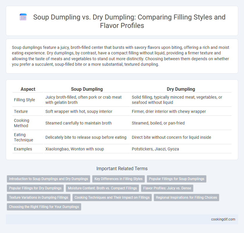 Soup Dumpling vs. Dry Dumpling: Comparing Filling Styles and Flavor Profiles