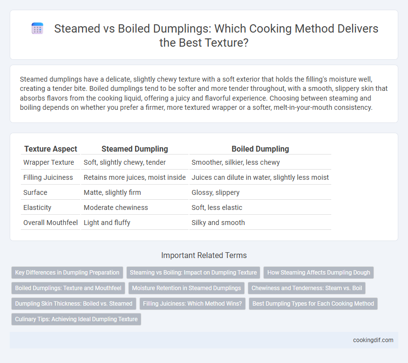 Steamed vs Boiled Dumplings: Which Cooking Method Delivers the Best Texture?