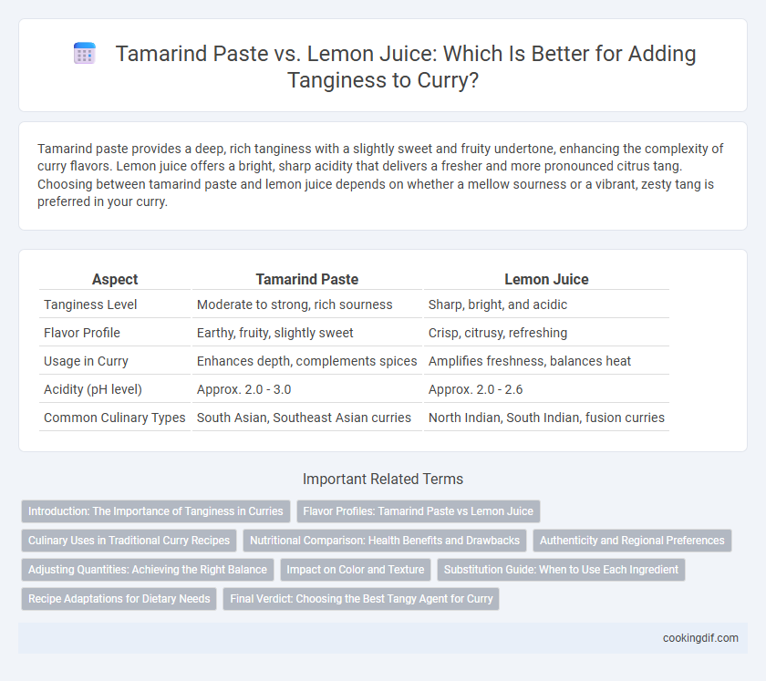 Tamarind Paste vs. Lemon Juice: Which Is Better for Adding Tanginess to Curry?