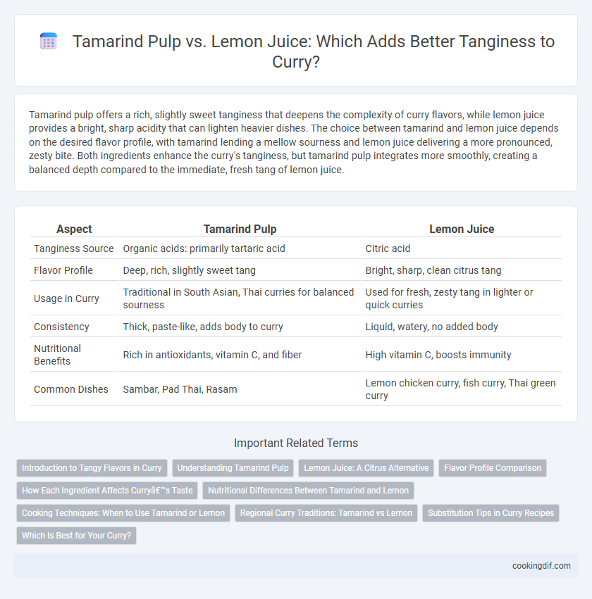 Tamarind Pulp vs. Lemon Juice: Which Adds Better Tanginess to Curry?