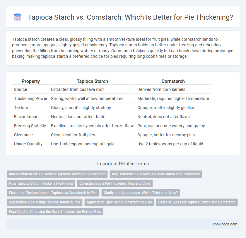 Tapioca Starch vs. Cornstarch: Which Is Better for Pie Thickening?