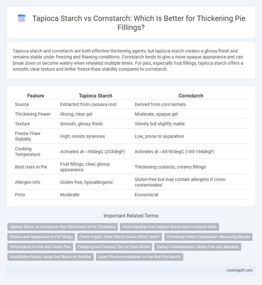 Tapioca Starch vs Cornstarch: Which Is Better for Thickening Pie Fillings?