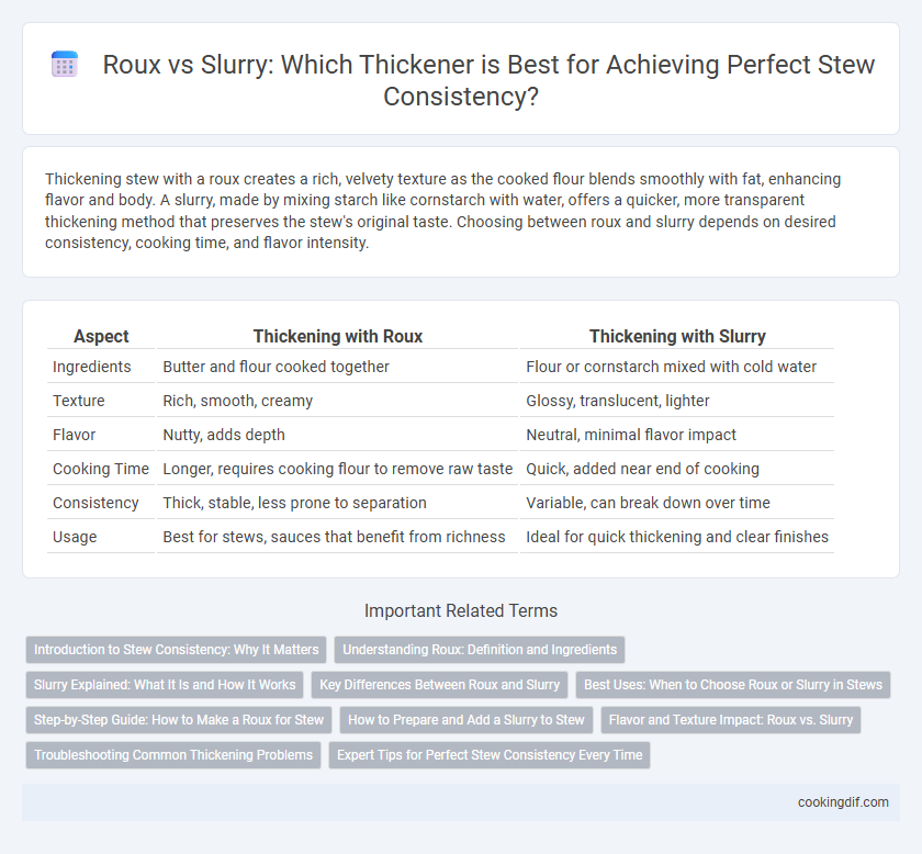 Roux vs Slurry: Which Thickener is Best for Achieving Perfect Stew Consistency?