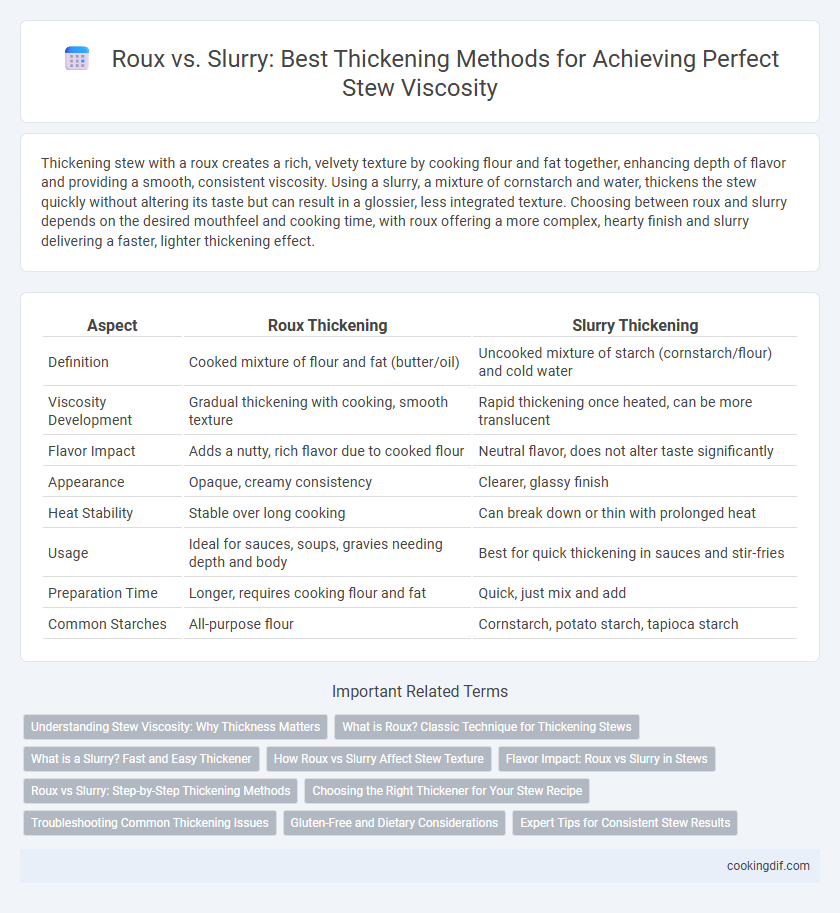 Roux vs. Slurry: Best Thickening Methods for Achieving Perfect Stew Viscosity