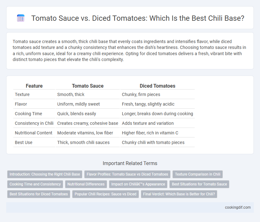 Tomato Sauce vs. Diced Tomatoes: Which Is the Best Chili Base?