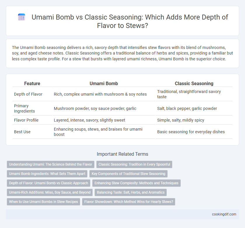 Umami Bomb vs Classic Seasoning: Which Adds More Depth of Flavor to Stews?