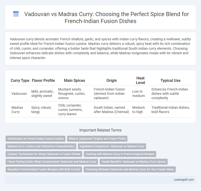 Vadouvan vs Madras Curry: Choosing the Perfect Spice Blend for French-Indian Fusion Dishes