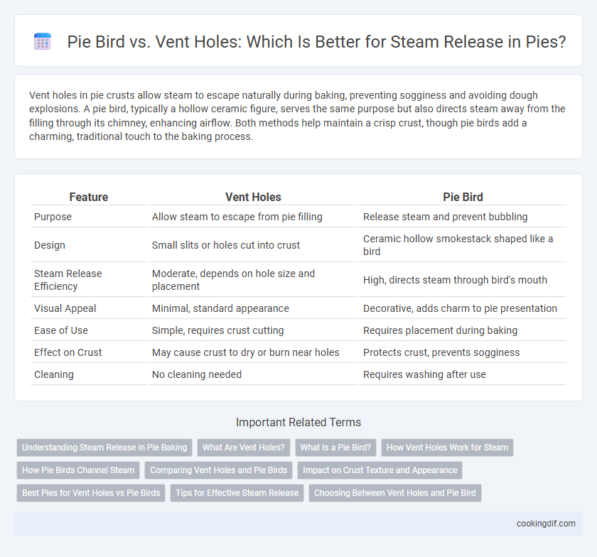 Pie Bird vs. Vent Holes: Which Is Better for Steam Release in Pies?