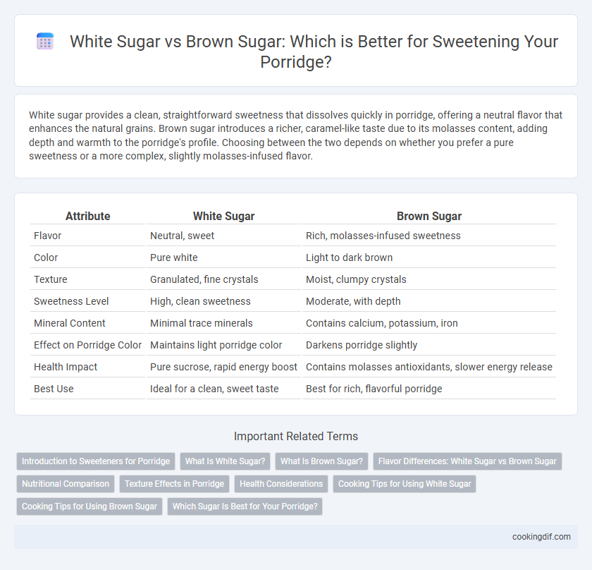 White Sugar vs Brown Sugar: Which is Better for Sweetening Your Porridge?