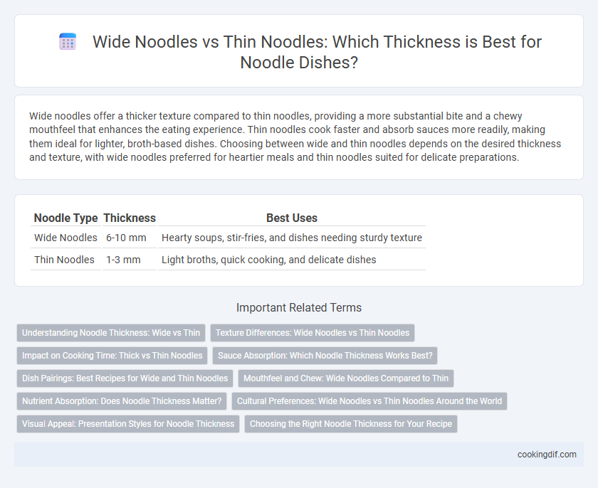 Wide Noodles vs Thin Noodles: Which Thickness is Best for Noodle Dishes?