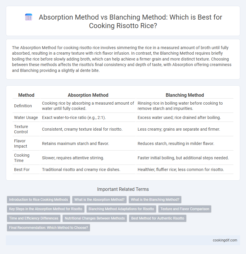 Absorption Method vs Blanching Method: Which is Best for Cooking Risotto Rice?